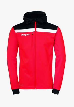 uhlsport Sweater met rits - rot/schwarz/weiß