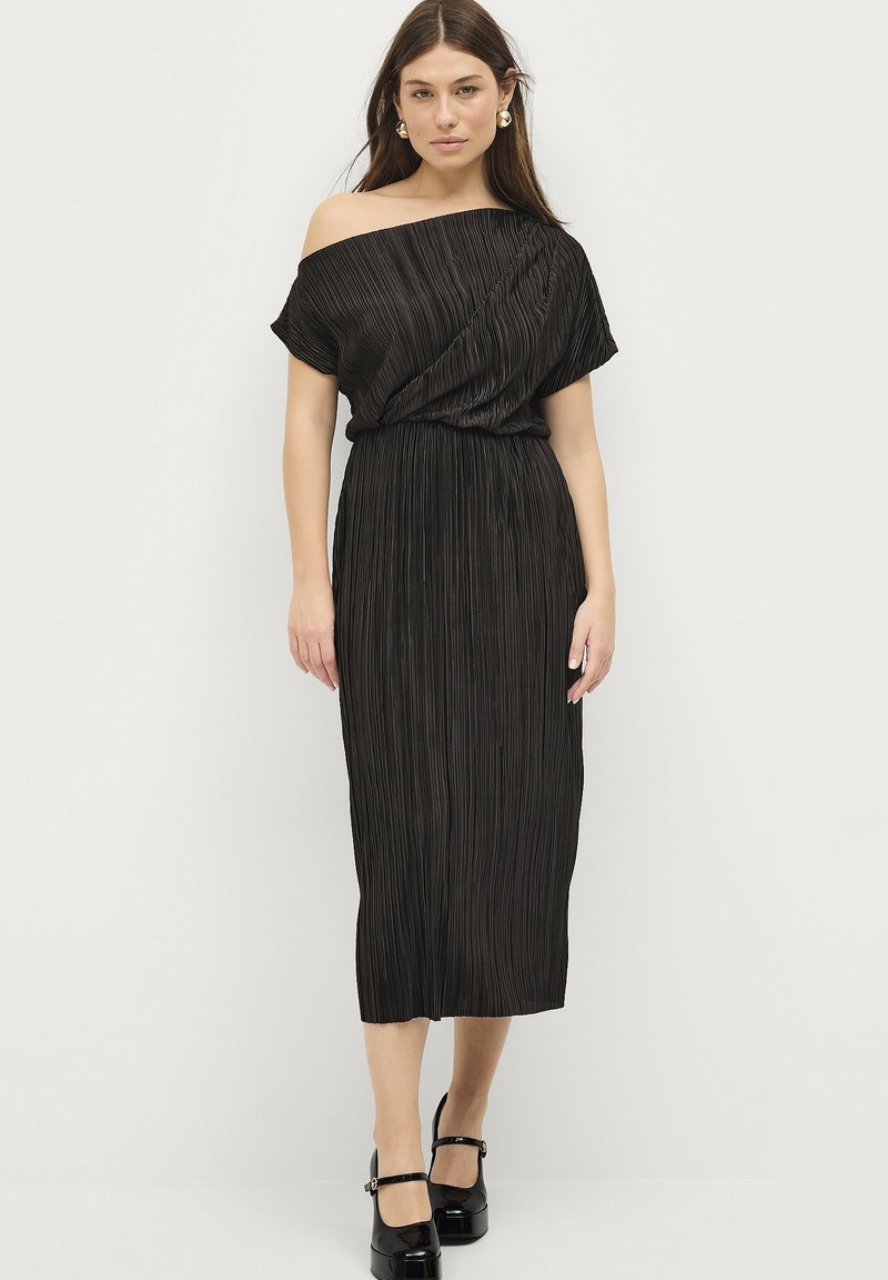 Ellos Collection Robe de jour - schwarz/noir chiné - ZALANDO