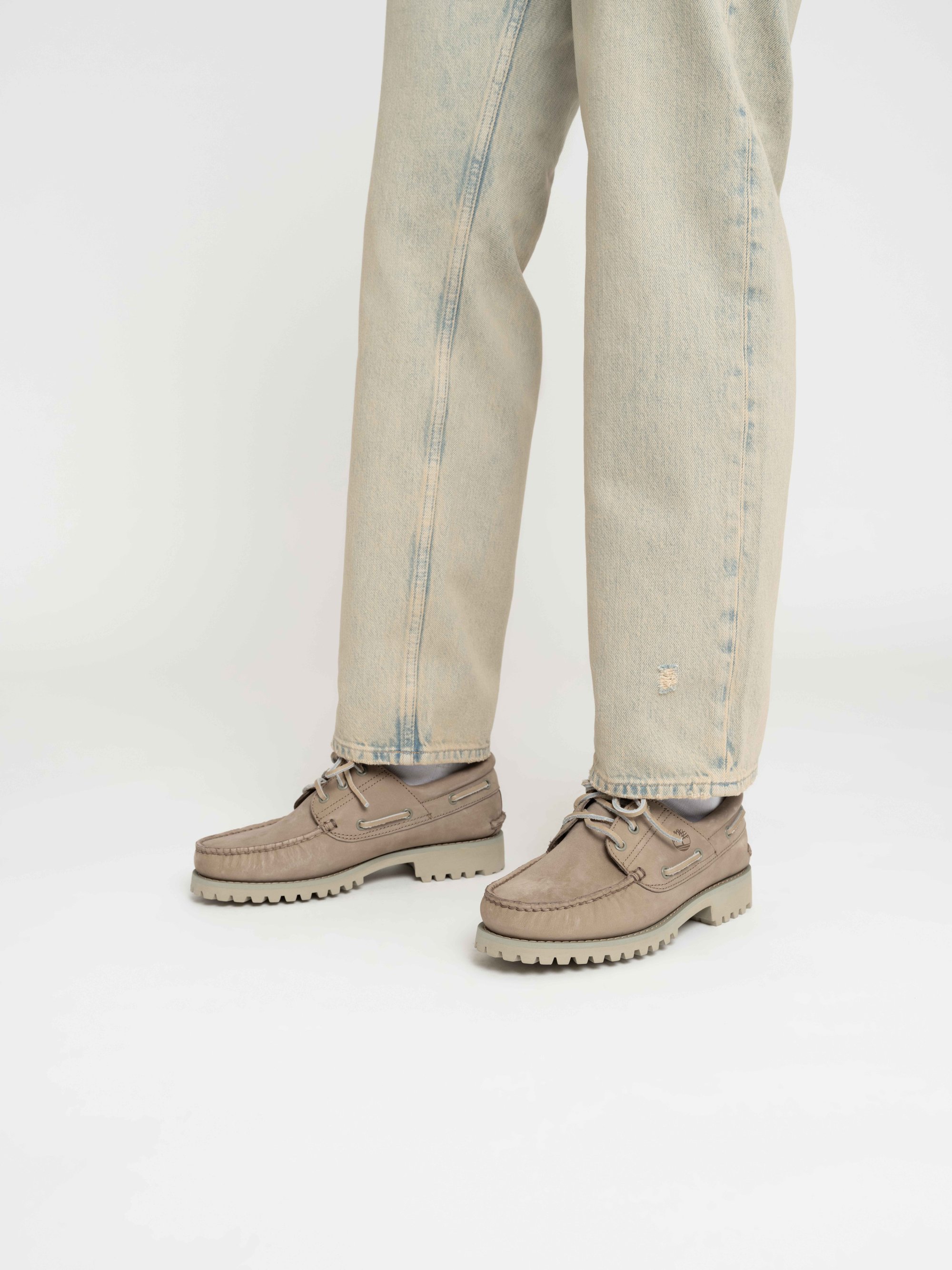Timberland AUTHENTIC 3 EYE - Boat shoes - light taupe/taupe - Zalando