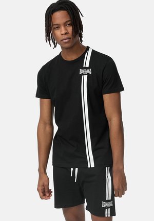 NORMALE PASSFORM INVERBROOM - Majica kratkih rukava s printom - black white