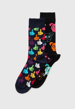 Happy Socks, CLASSIC DOG SOCKS UNISEX 2 PACK - Sokker - multi coloured