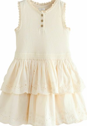 REGULAR FIT - TIERED - Jurk - ecru