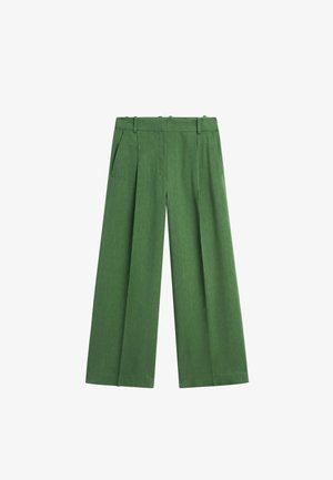 Massimo Dutti, FLOWING TOTAL LOOK PANTS - Broek - dark green