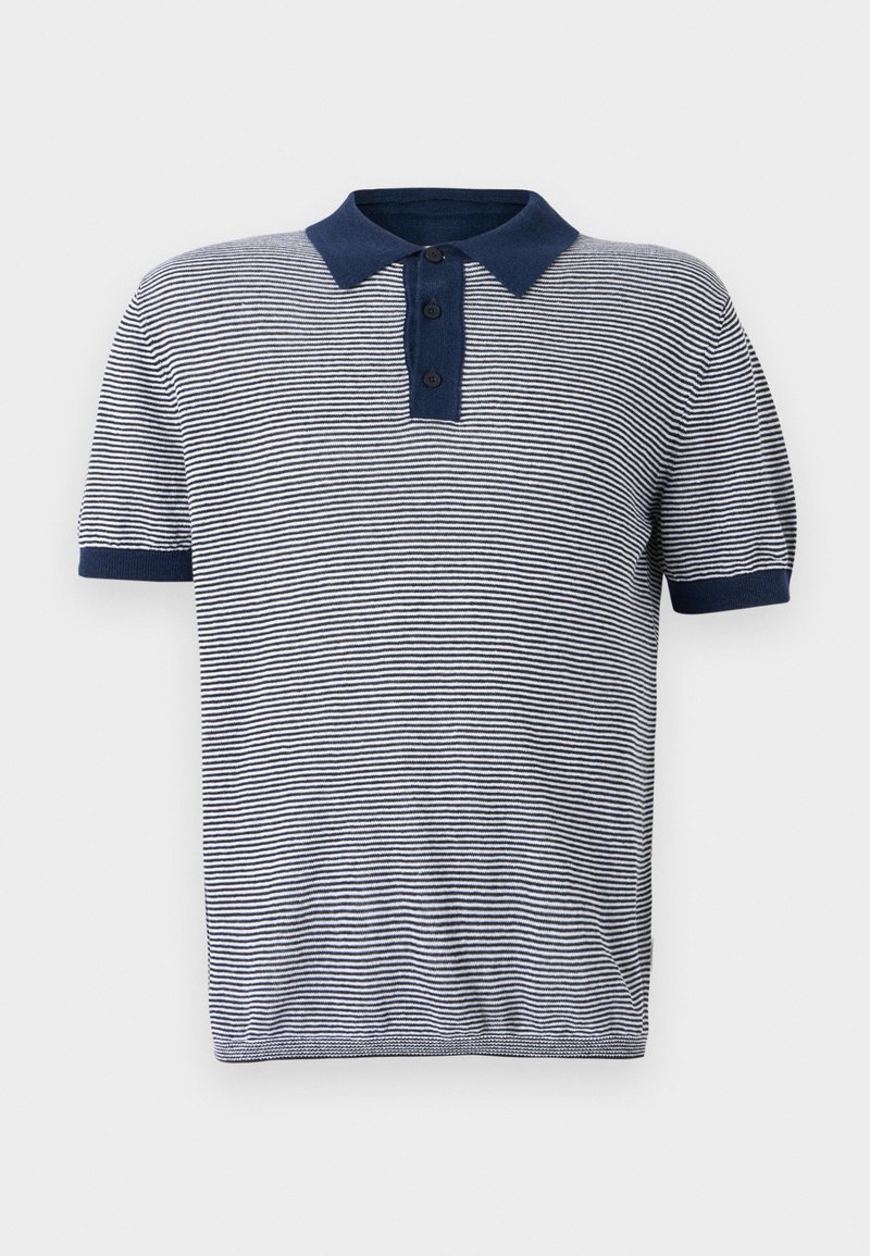 closed Poloshirt donkerblauw