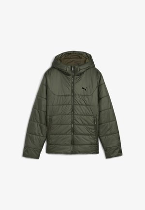 HOODED PADDED - Jachetă de iarnă - dark olive