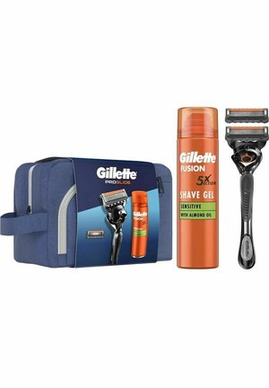 GIFTSET GILLETTE PROGLIDE BAG 4PCS - Barbersæt - blue