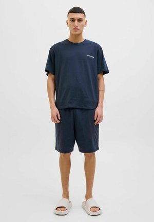 Jack & Jones JACEVEREST SET RUNDHALSAUSSCHNITT  - Pyjama set - navy blazer