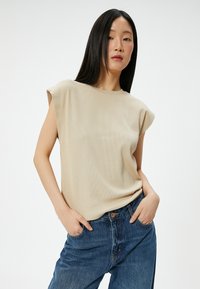 Koton CREW NECK  - T-shirt basic - beige