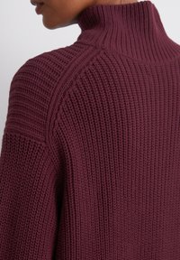 Marc O'Polo LONGSLEEVE STAND UP COLLAR - Strickpullover - deep ruby