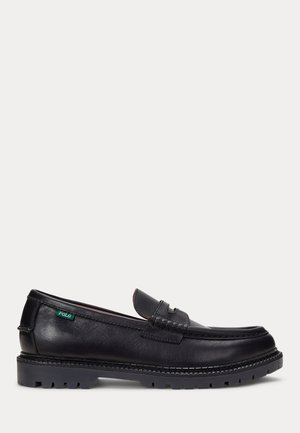 Polo Ralph Lauren, JETT LUG-SOLE LEATHER PENNY LOAFER - Zapatos sin cordones - black