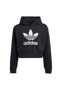 adidas Originals ADICOLOR CROP KIDS - Hoodie - black