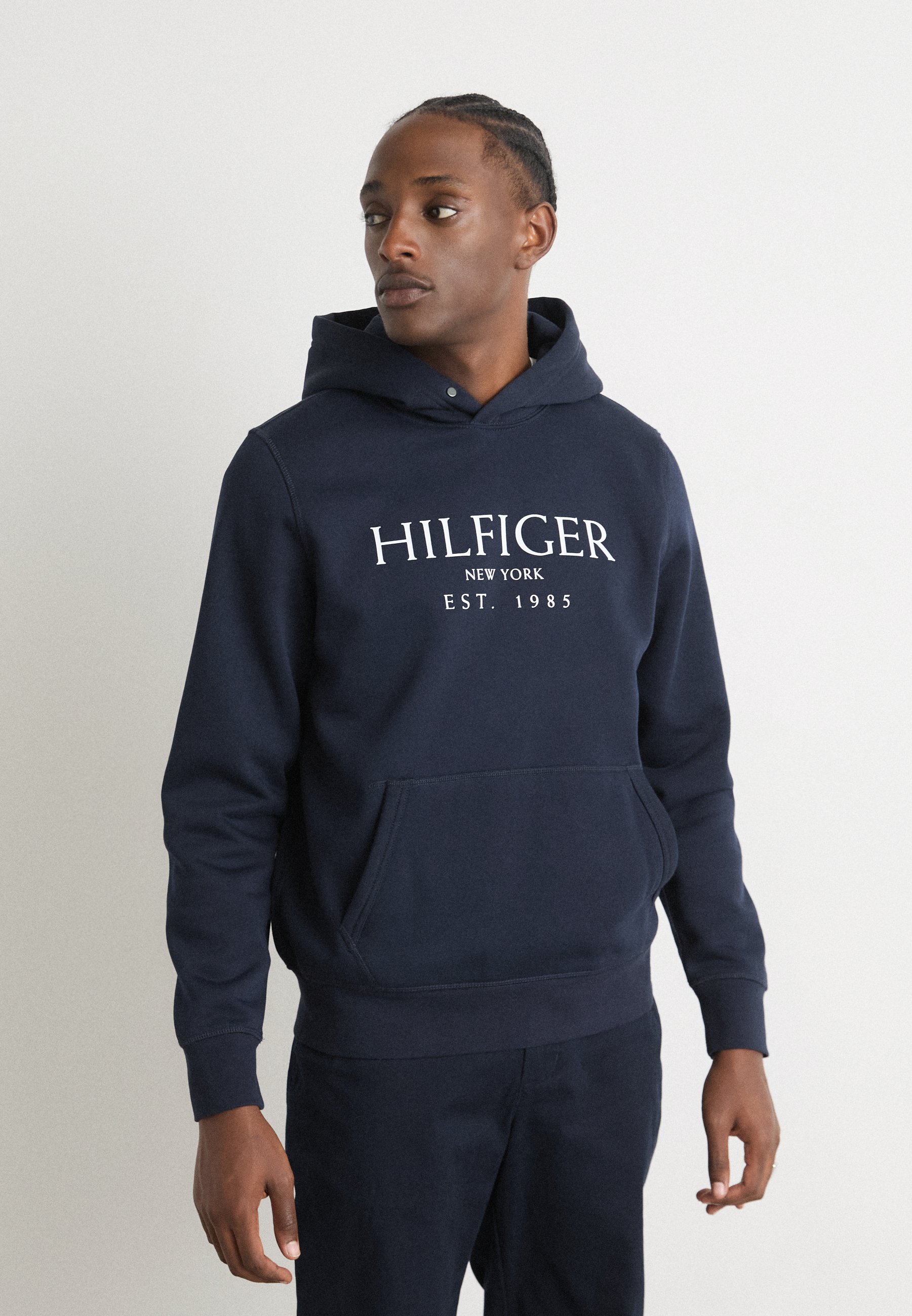 Zalando Tommy Hilfiger Flag Logo Hoodie Thin Blue Line Blue Flag