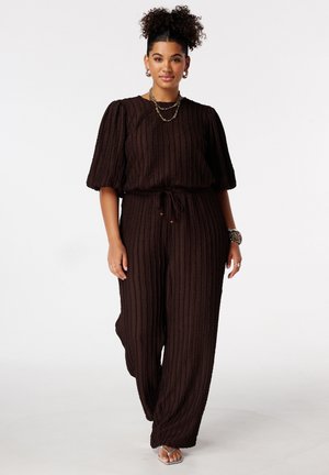 MS Mode, TROUSER - Pantalon classique - dark brown