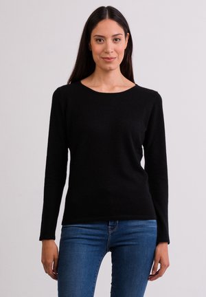 CASH-MERE Strickpullover - schwarz