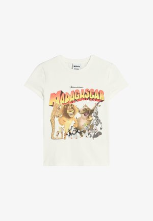 SHORT-SLEEVE MADAGASCAR  - Majica kratkih rukava s printom - white