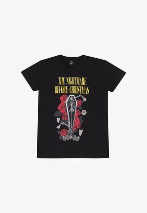 Henry Tiger DISNEY NIGHTMARE BEFORE CHRISTMAS JACK COFFIN - Camiseta estampada - black