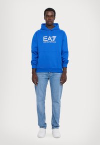EA7 Emporio Armani FELPA - Felpa con cappuccio - lapis blue