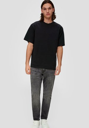 QS, T-Shirt basic - schwarz