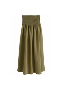 Next DROP WAIST - Jupe longue - boho khaki green