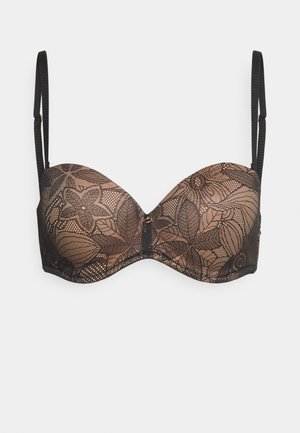 LASCANA NUANCE STRAPLESS BRA - Állítható / Pánt nélküli melltartó - black