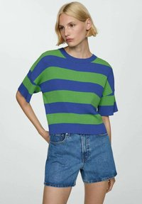 Mango Navadna majica - dark blue
