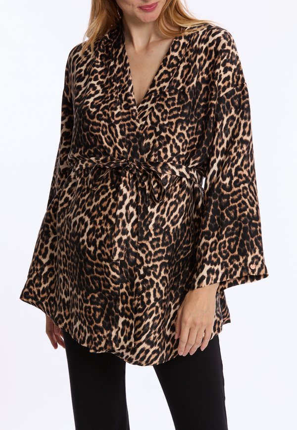 MATERNITY AND NURSING KIMONO ROXANNE - Leichte Jacke - leopard