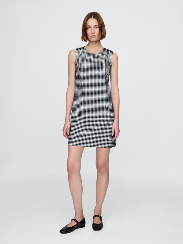 GAP X DOEN CHECK SHIFT DRESS - Denim dress