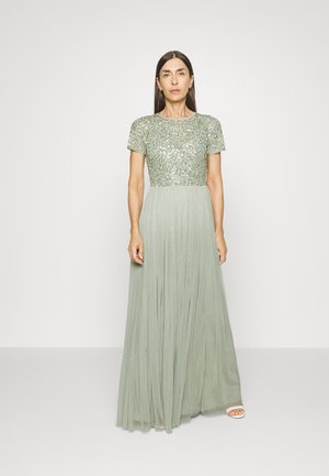 MAYA DELUXE SHORT SLEEVE MAXI DRESS - Galajurk - green