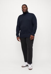 Jack & Jones JJPANNEL ROLL NECK - Pulóver - navy