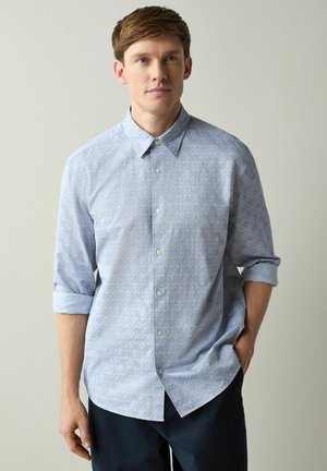 REGULAR FIT - JAQUARD PRINT LONG SLEEVE  - Košile - blue