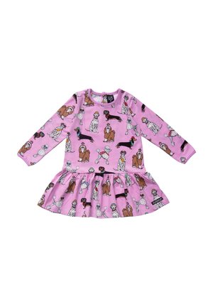 Villervalla BEKLEIDUNG 0383MLA - Trikoomekko - funky dogs blossom