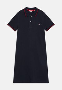GANT FITTED POLO DRESS - Dnevna obleka - evening blue