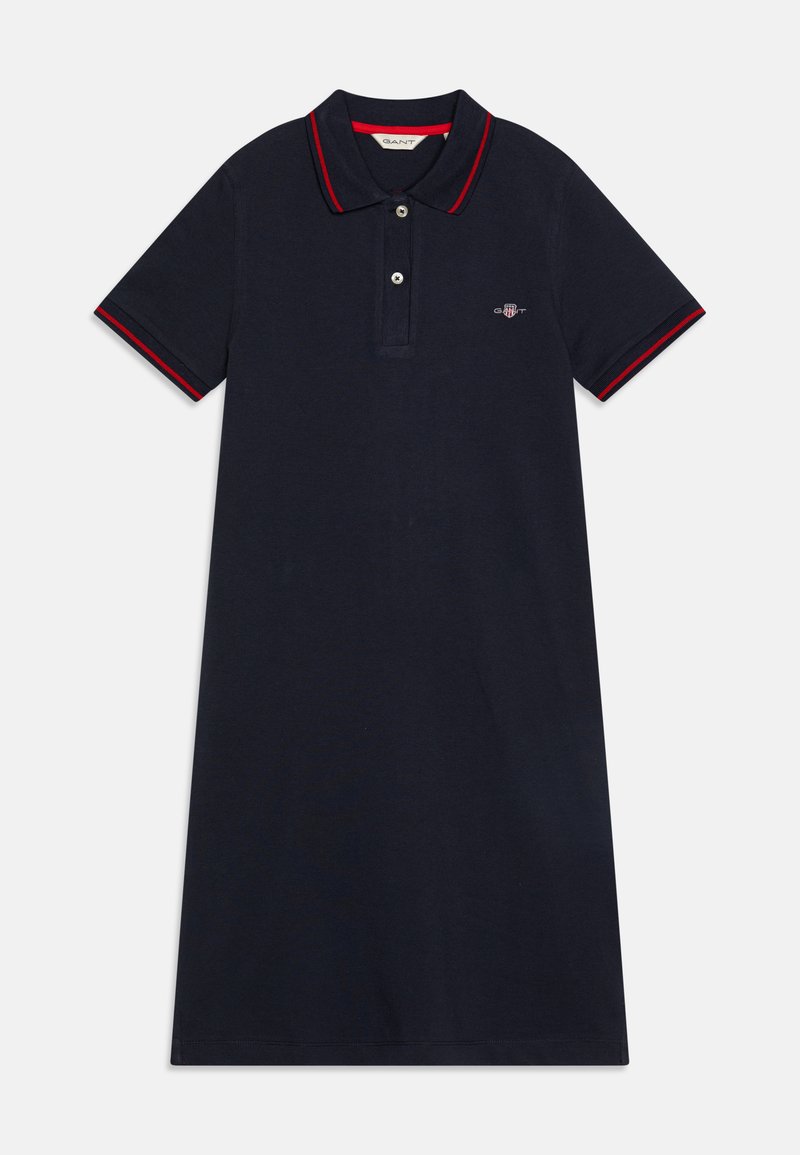 GANT FITTED POLO DRESS - Dnevna obleka - evening blue