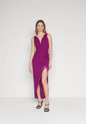 HAYDEN RUFFLE MAXI - Occasion wear - plum