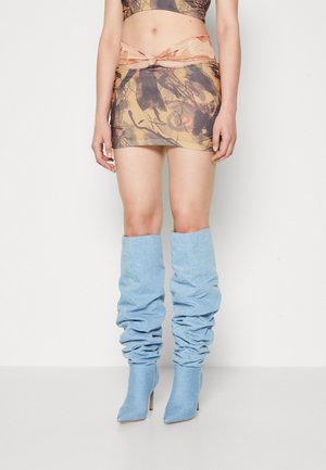 Jaded London KNOTTED BEACH SKIRT CONTRAST - Miniseelik - multi coloured