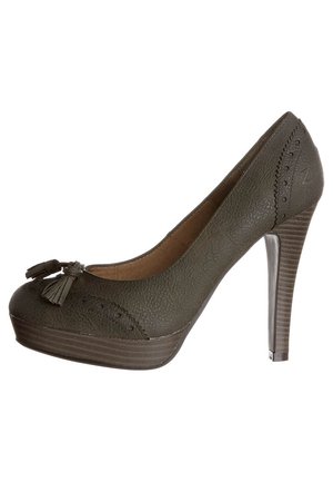 Højhælede pumps - black