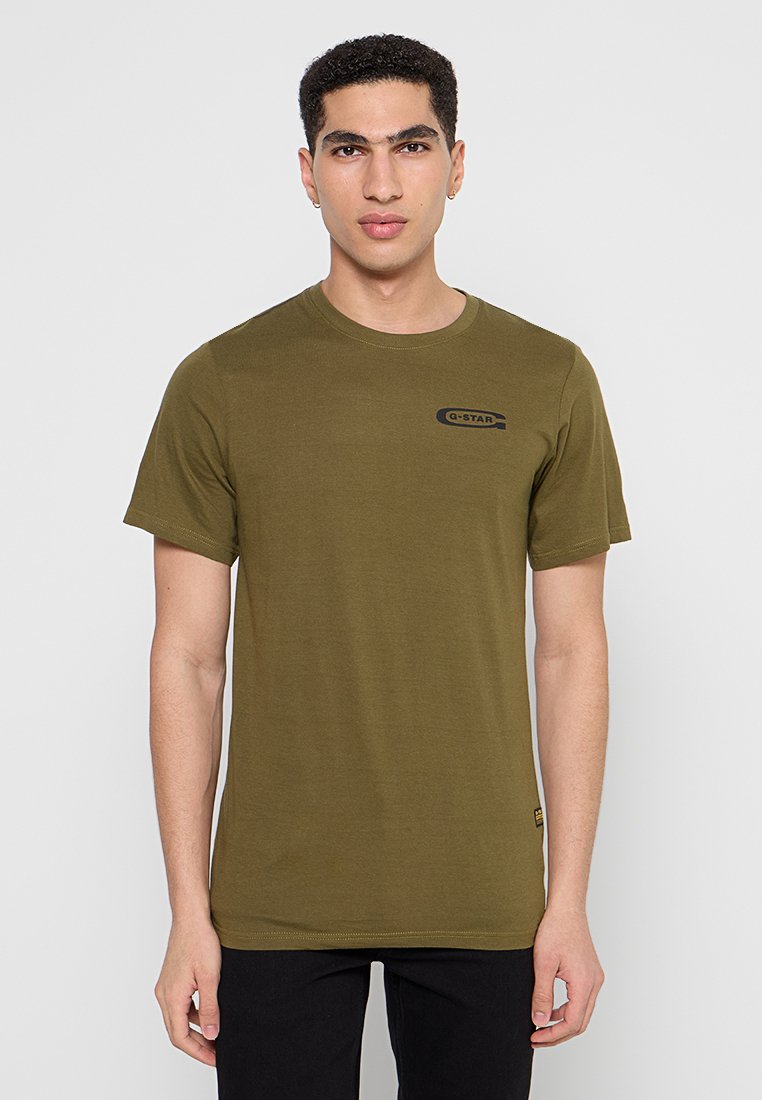 G-Star T-shirt basic olijfgroen