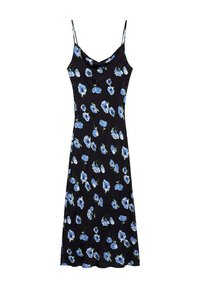 WITH DRAPED NECKLINE - Dnevna haljina - black
