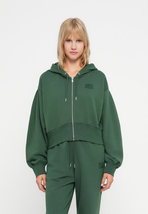 CROP - Sweat zippé - midnight green