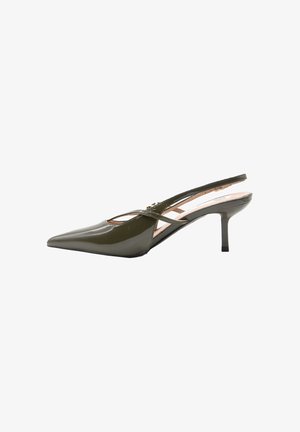 Ciabalù, SLINGBACK CINTURINI - Decolleté - verde militare