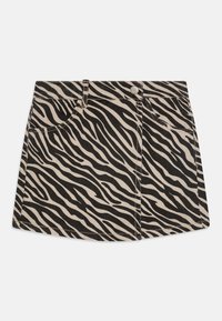 Name it - NKFZEBRA SKORT - Miniskjørt - cement/black Miniatyrbilde 1