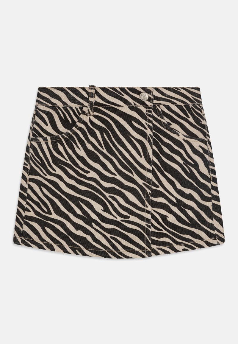 Name it - NKFZEBRA SKORT - Miniskjørt - cement/black, Forstørre