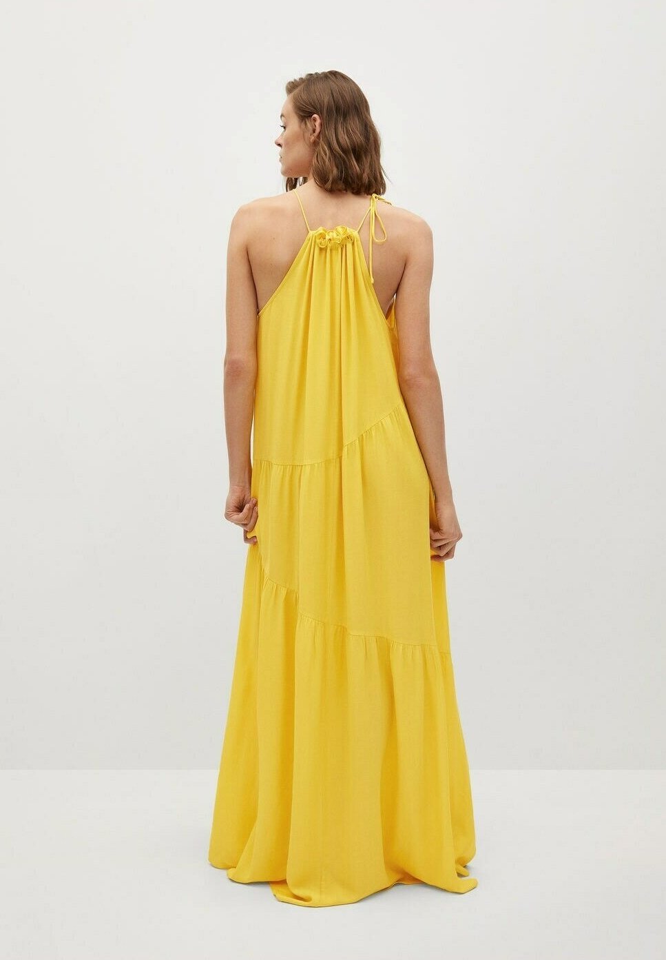robe longue jaune mango
