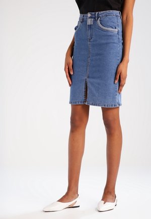Denimnederdele - blue denim