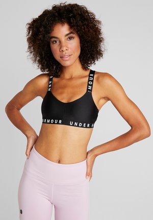 WORDMARK STRAPPY SPORTLETTE - Biustonosz sportowy - black/white