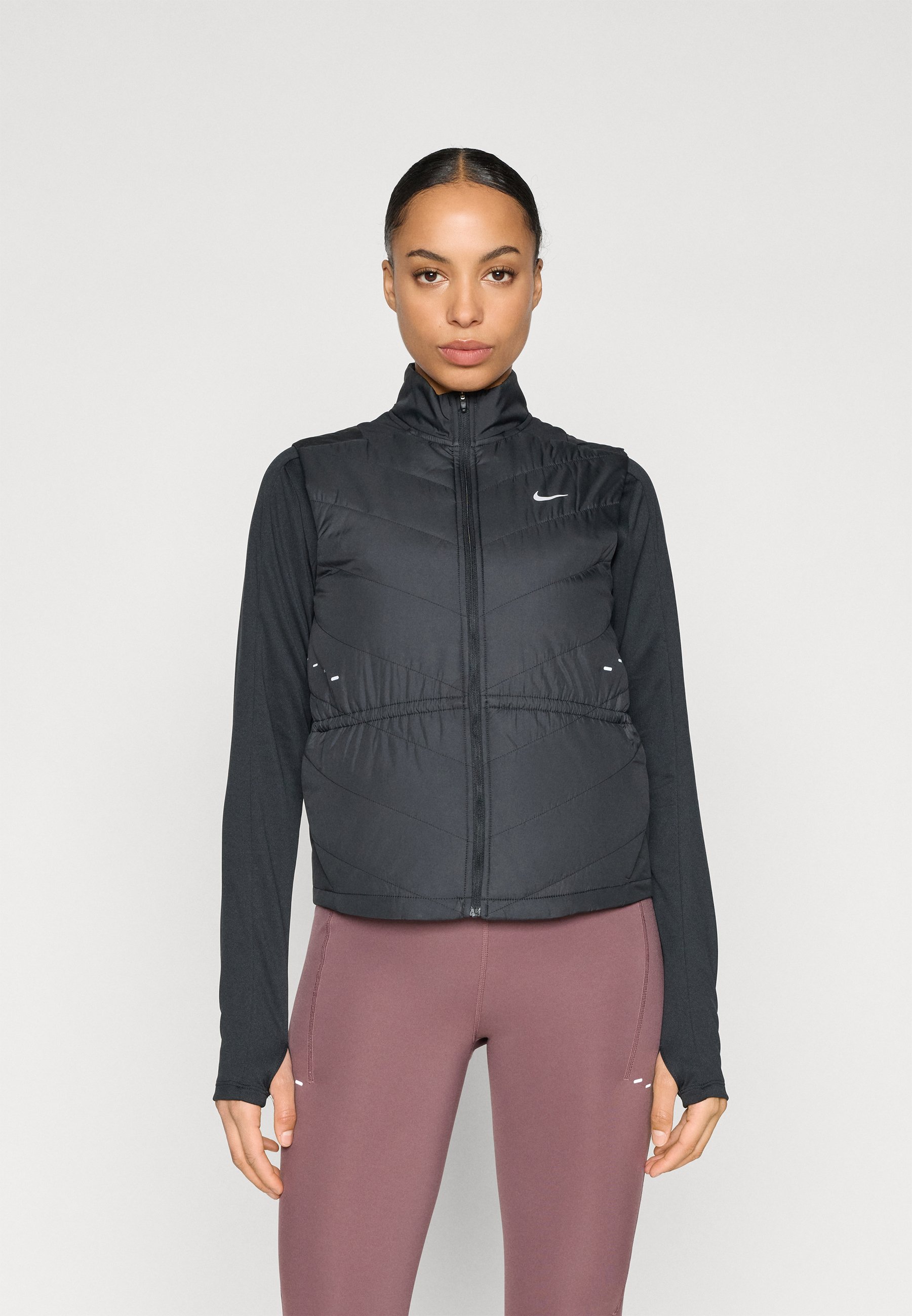 womens black bodywarmer nike