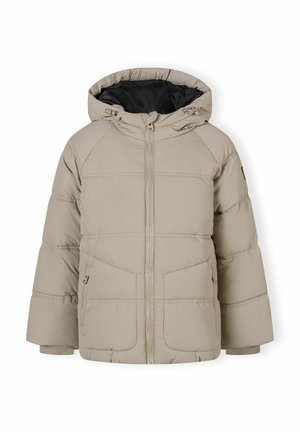 WITH HOOD AND ZIP POCKETS - Talvitakki - stone