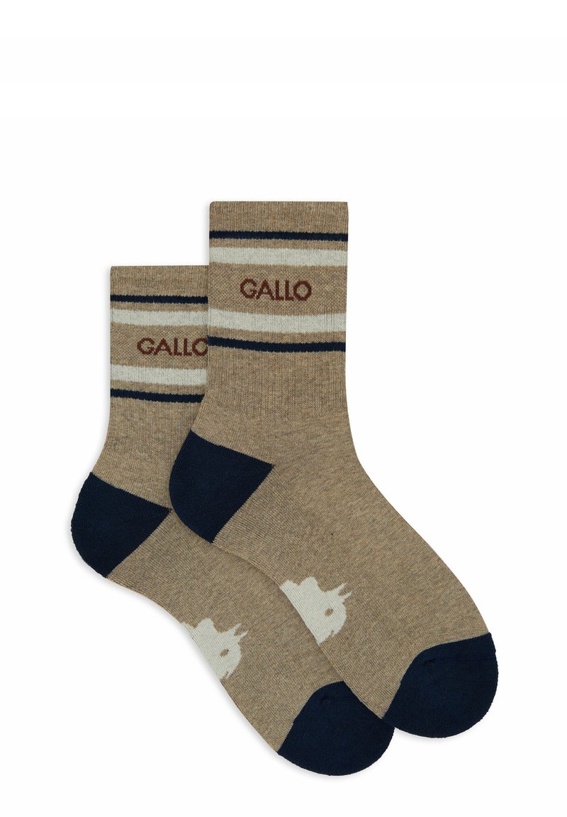Gallo UNISEX SHORT WITH STRIPES - Calze - biscotto
