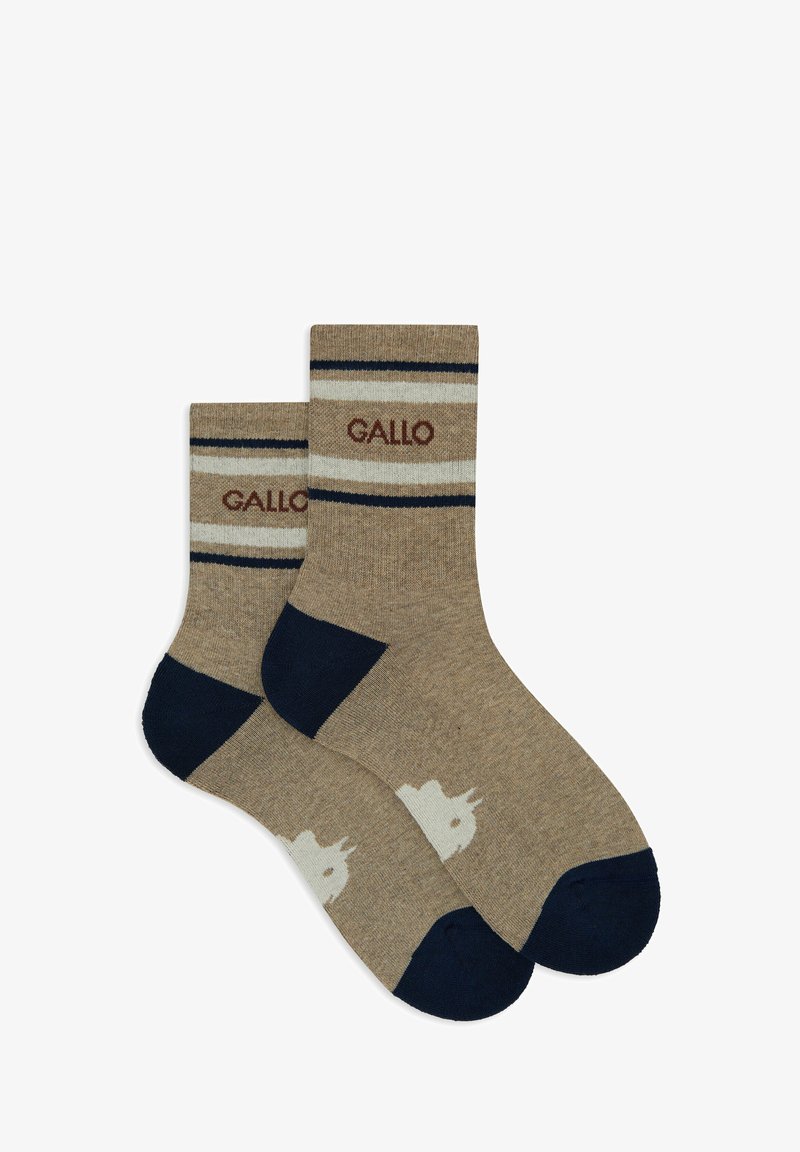 Gallo UNISEX SHORT WITH STRIPES - Calze - biscotto