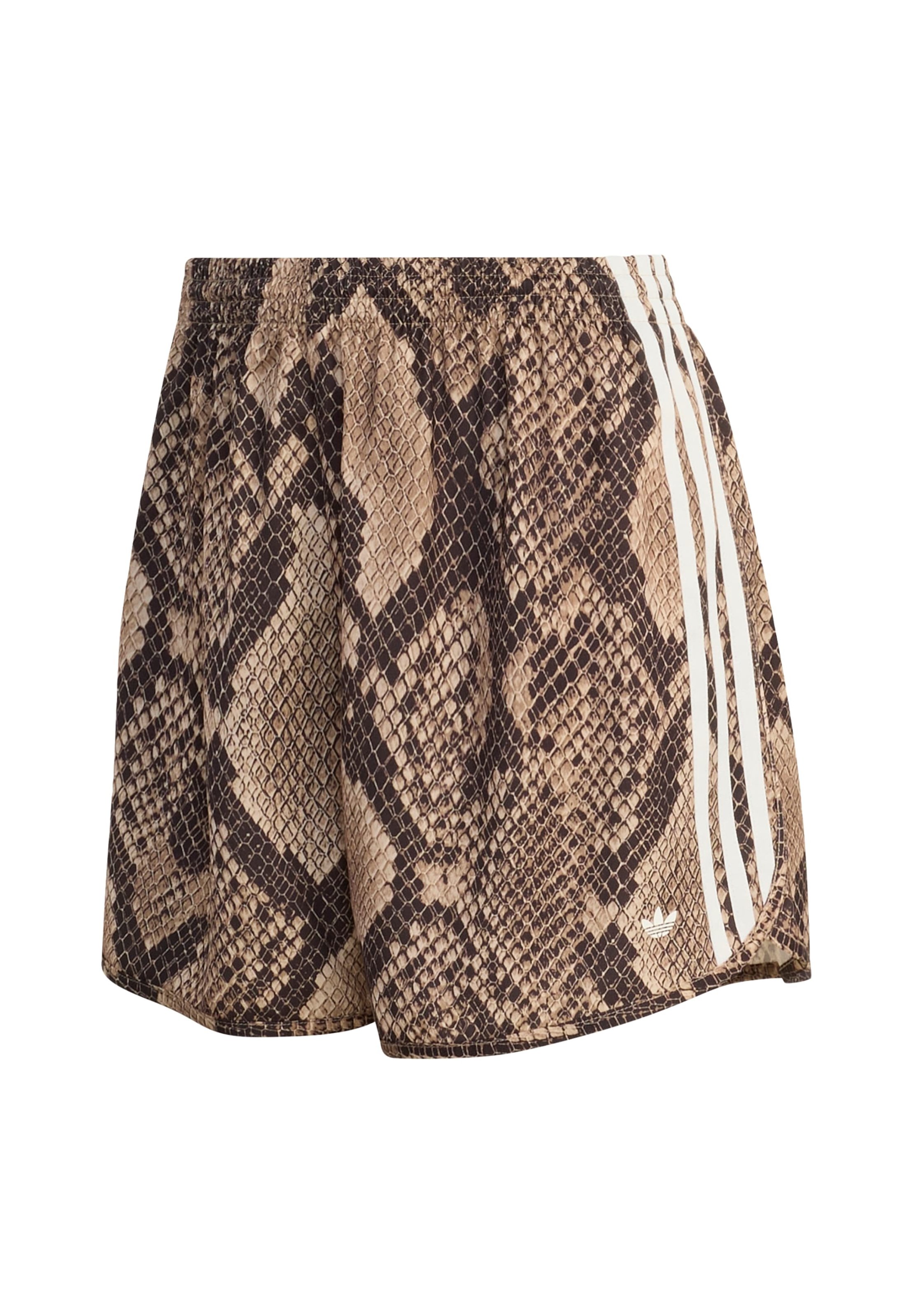 adidas Originals SNAKE PRINT SATIN - Shorts - linen/magic beige